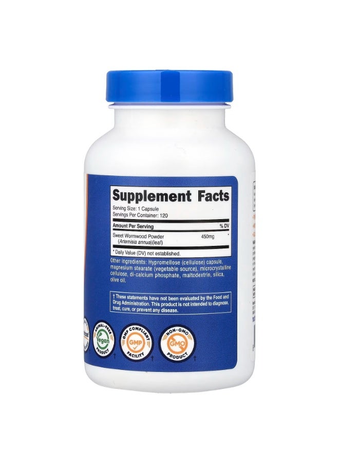 Nutricost, Wormwood, 450 mg, 120 Capsules - Image 2